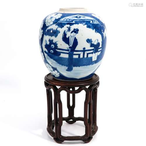 A Blue and White Jar