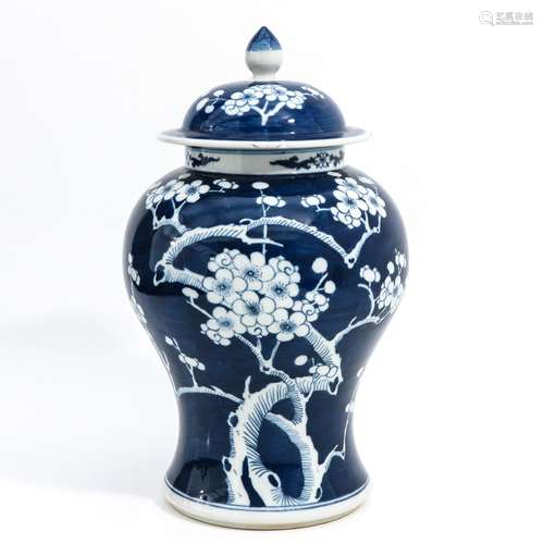 A Blue and White Ginger Jar