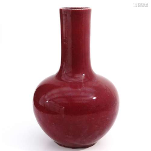 A Sang de Boeuf Decor Vase