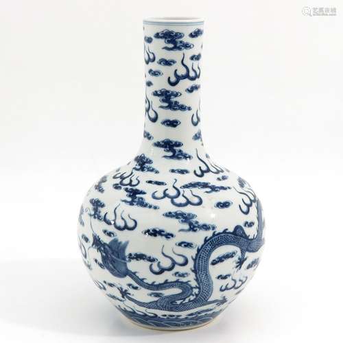 A Blue and White Vase