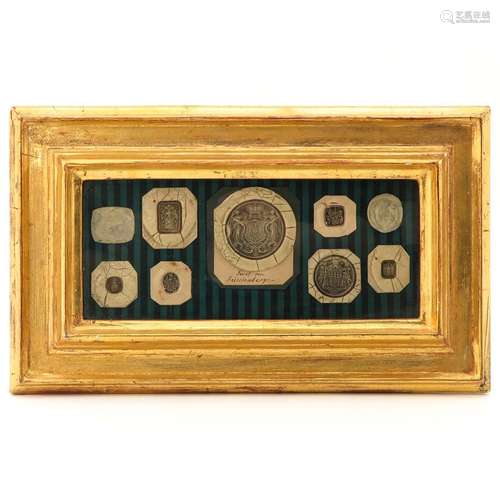 A Frame with Antique Stamps