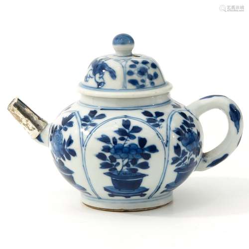 A Blue and White Teapot