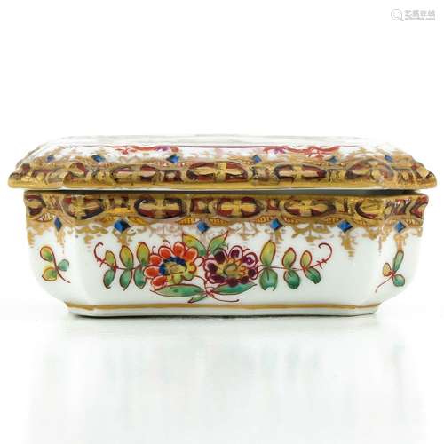 A 19th Century Meissen Match Safe