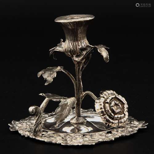 An English Silver Sconce