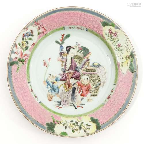 A Famille Rose plate