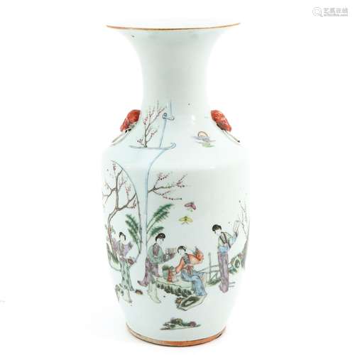 A famille rose vase