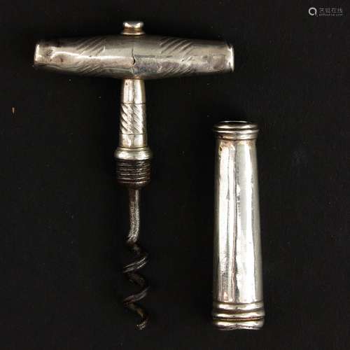 An Silver Cork Screw