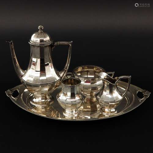 A Dutch Silver Coffee Service