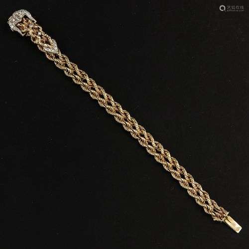 A 14KG Diamond Bracelet