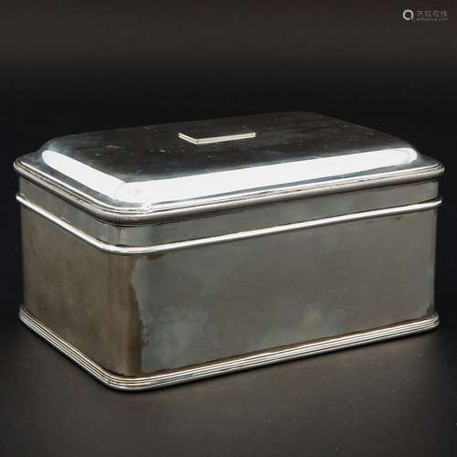 A Dutch Silver Cookie Box