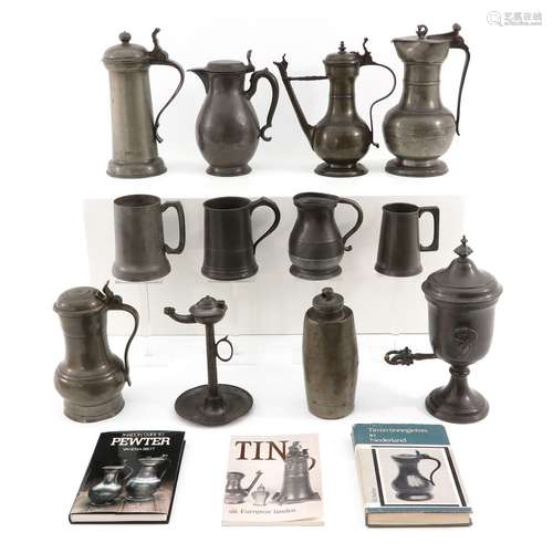 A Beautiful Collection of Antique Pewter