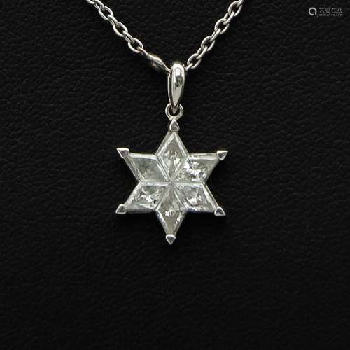 A Necklace and Star of David Diamond Pendant