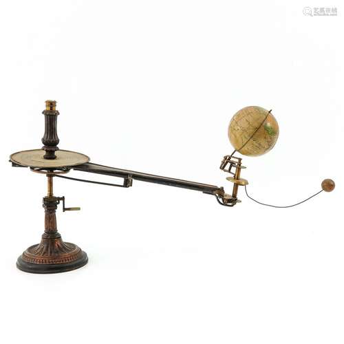 A Schottes Tellurium Lunarium Globe