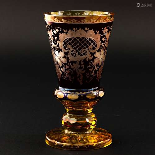 A 19th Century Bohemian Crystal Glass