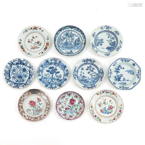 A Collection of 10 Plates