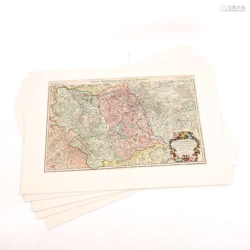 A Lot of 5 Old Maps