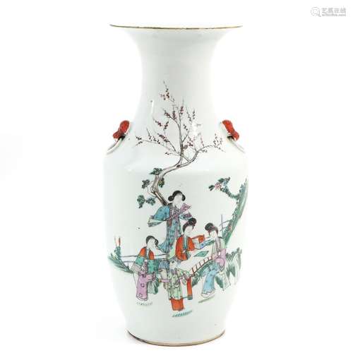 A famille rose vase