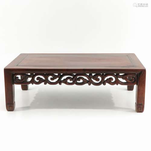 A Carved Chinese Table