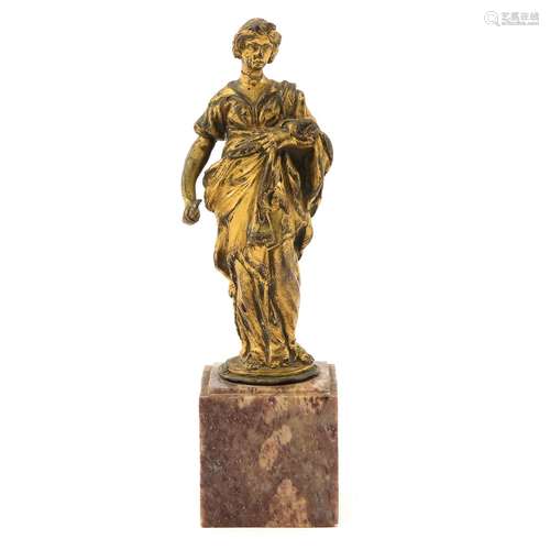 An 18th - 19th Century Gilt Bronze Sculpture