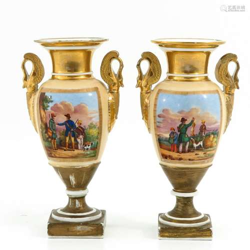 A Pair of 19th Century French Vases