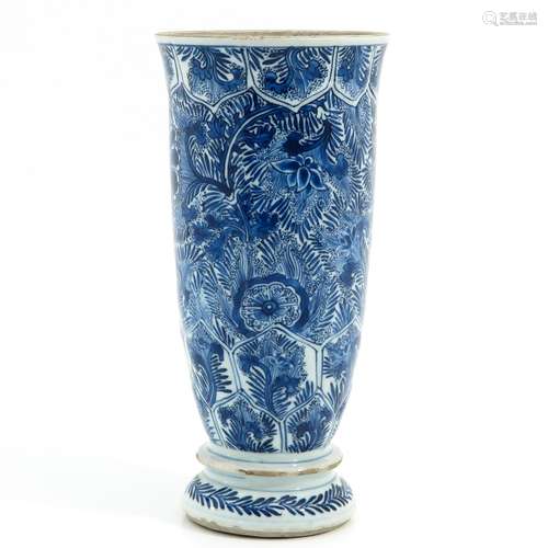 A Blue and White Vase