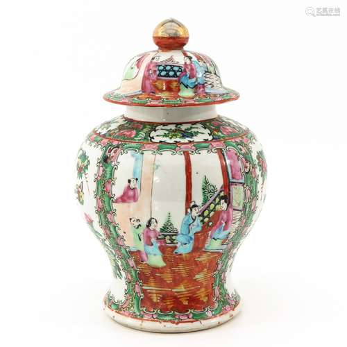 A Cantonese Vase with Cover