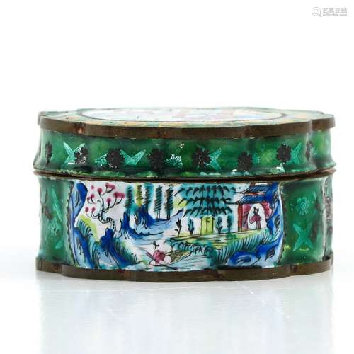 An Cantonese Enamel Box