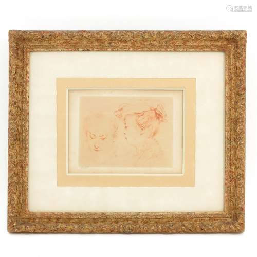 A Frame with 19th Century Etching