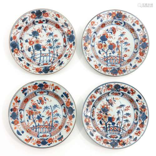 A Series of 4 Imari Plates