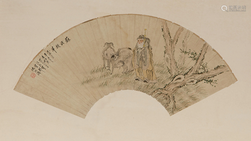 SHEN ZHAOHAN (1855-1941), SU WU SHEPHERDING SHEEP