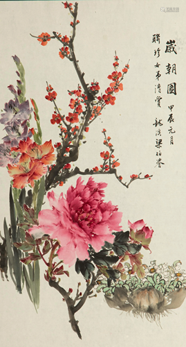 LIANG BOYU (1903-1978), FLOWERS