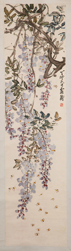 ATTRIBUTED TO WANG XUETAO (1903-0982), WISTERIA