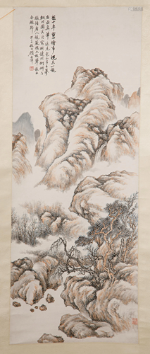 GU XIJIN (1865-1930), LANDSCAPE SCROLL