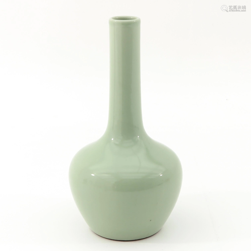 A Celadon Bottle Vase