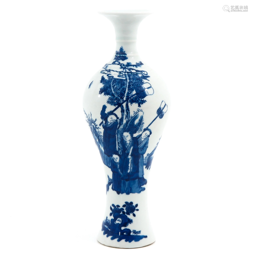 A Blue and White Vase