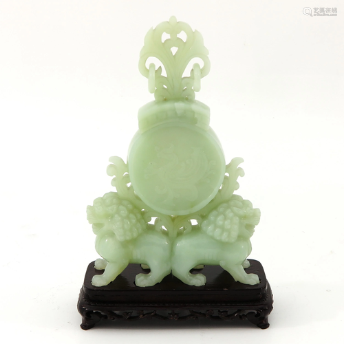 A Carved Jade Sculpture