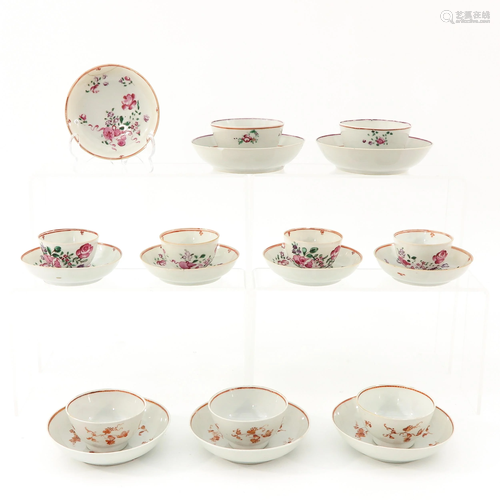 A Collection of Cups and Saucers