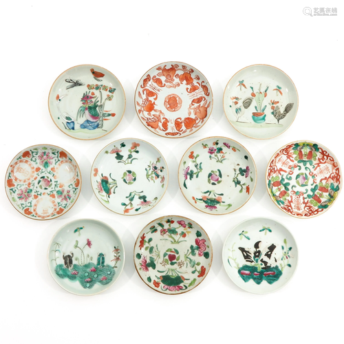 A Collection of 10 Small Plates