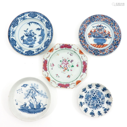 A Collection of 5 Plates