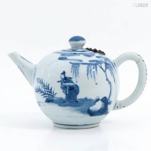 A Blue and White Teapot