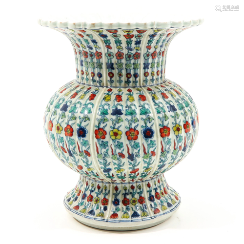 A Polychrome Decor Vase