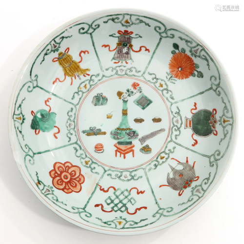 A Polychrome Decor Charger