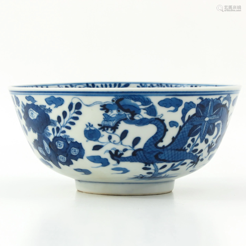 A Blue and White Bowl