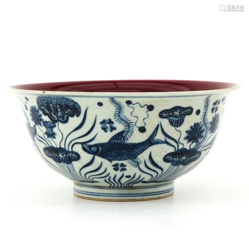 A Blue and White Bowl