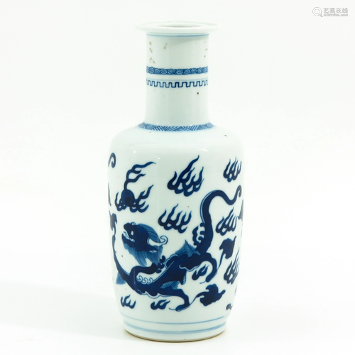 Blue and White Vase