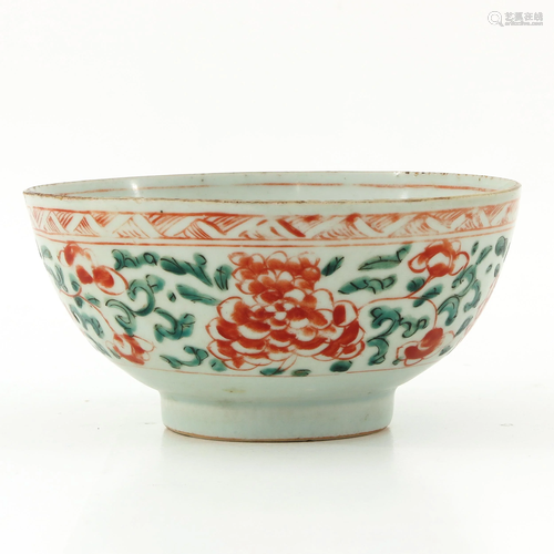 A Famille Verte Decor Bowl