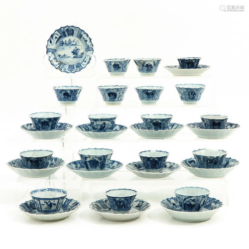 A Collection of Cups and Saucers