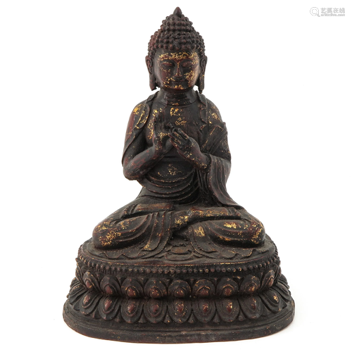 A Bronze Buddha Sculpture