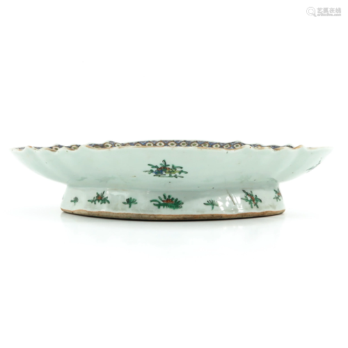 A Famille Verte Altar Dish