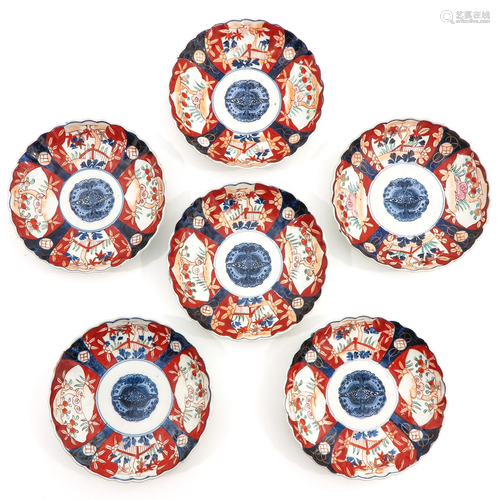 A Collection of 6 Imari Plates